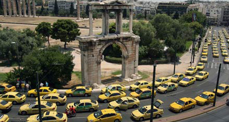 В Афинах появилось русское такси